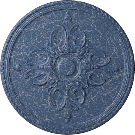 Ekena Millwork Milton Ceiling Medallion (Fits Canopies up to 7 7/8"), 40 5/8"OD x 1 3/4"P, Americana Crackle CM40MIAMC